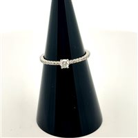 Ring Woman Solitario in Gold Diamante Cianfrone Gioielli ANOR-100-198